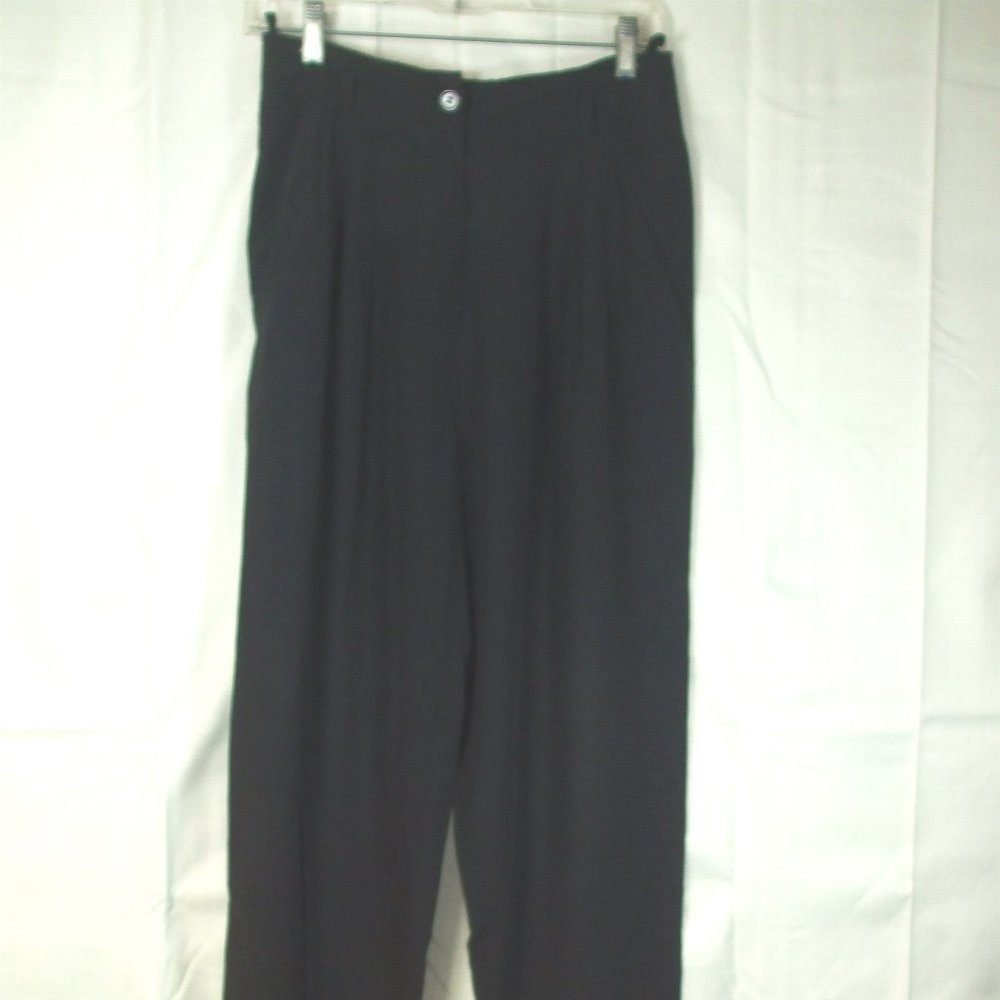 A.B.S. California Black High Waist Pleated Women’s Dress Pants Size Small